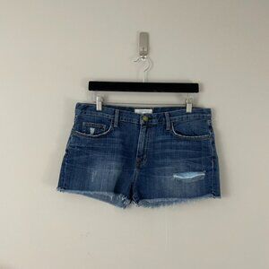 Current/Elliott The Boyfriend Denim Shorts in Love Destroy Size 29